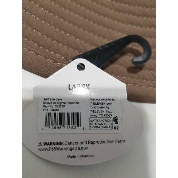 24/7 Life Outdoor‎ Breathable Larry Bucket Hat In Taupe - Size OS - Picture 7 of 7